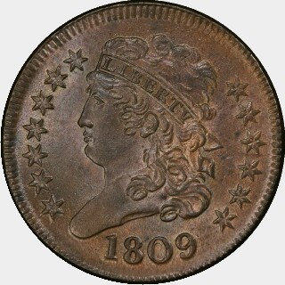 1809  Half Cent obverse