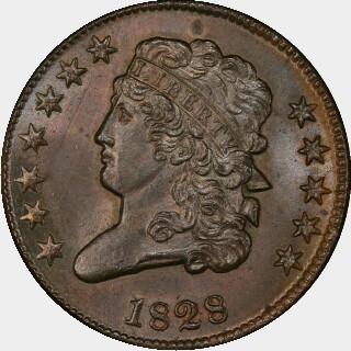 1828  Half Cent obverse