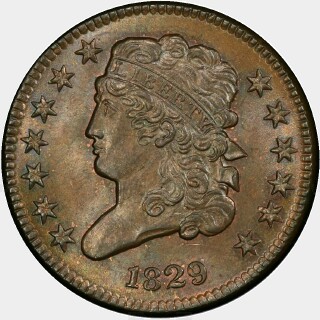 1829  Half Cent obverse