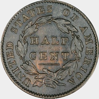 1831  Half Cent reverse