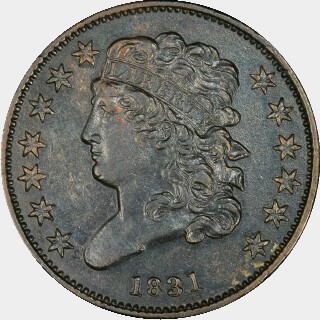 1831  Half Cent obverse