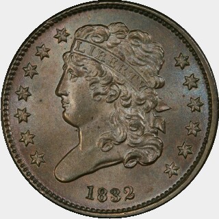 1832  Half Cent obverse