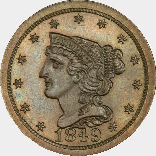 1849  Half Cent obverse
