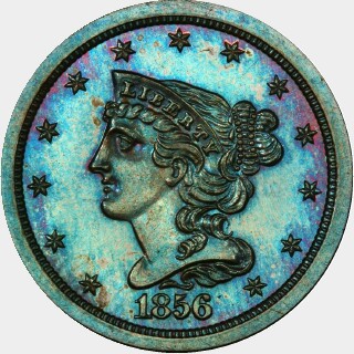 1856 Proof Half Cent obverse