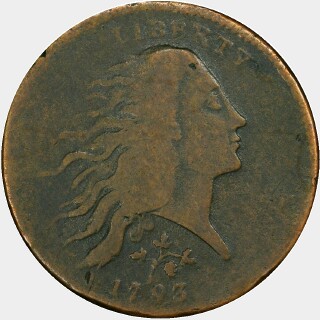 1793  One Cent obverse