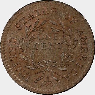 1795  One Cent reverse