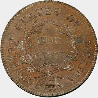 1796  One Cent reverse