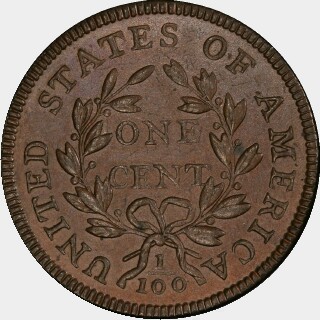 1796  One Cent reverse