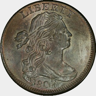 1807/6  One Cent obverse