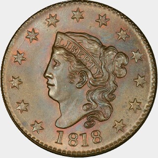 1818  One Cent obverse