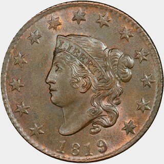 1819  One Cent obverse