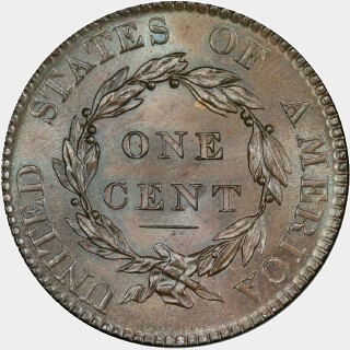 1820  One Cent reverse