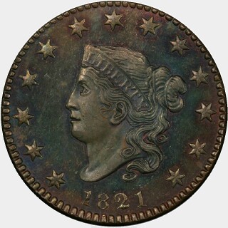 1821  One Cent obverse