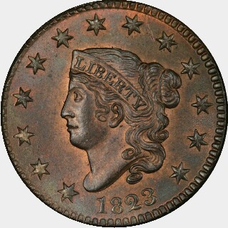 1823  One Cent obverse