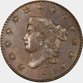 1823/2  One Cent obverse