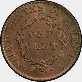 1824  One Cent reverse