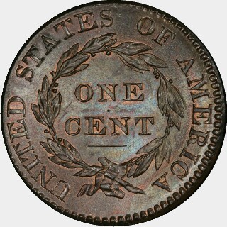 1825  One Cent reverse