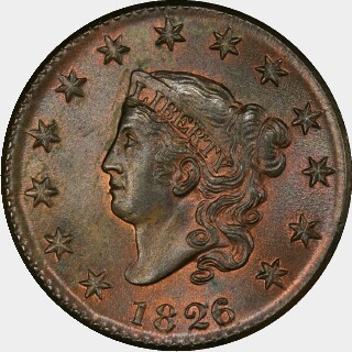 1826/5  One Cent obverse