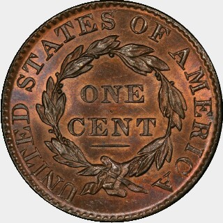 1827  One Cent reverse