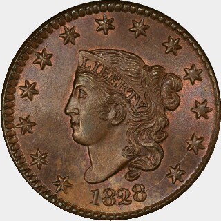 1828  One Cent obverse