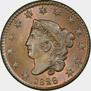 1829  One Cent obverse