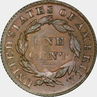 1829  One Cent reverse