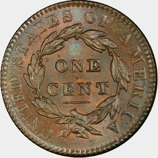 1834  One Cent reverse