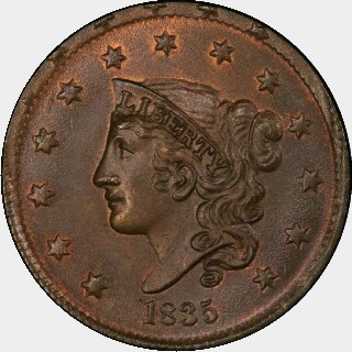1835  One Cent obverse