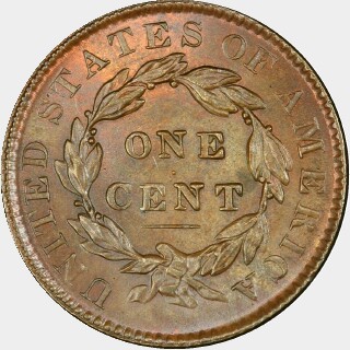 1835  One Cent reverse