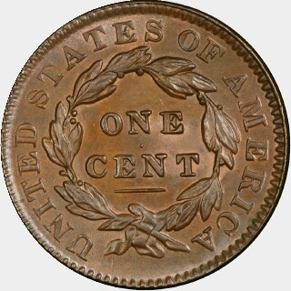 1835  One Cent reverse