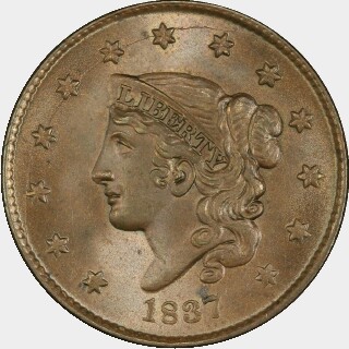 1837  One Cent obverse