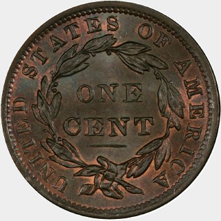 1838  One Cent reverse