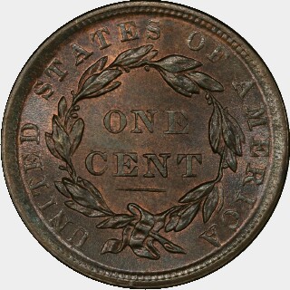 1839  One Cent reverse
