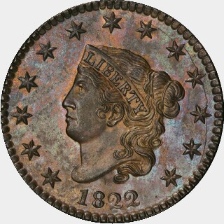 1822 Proof One Cent obverse
