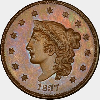 1837 Proof One Cent obverse