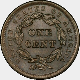 1841  One Cent reverse