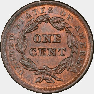 1842  One Cent reverse