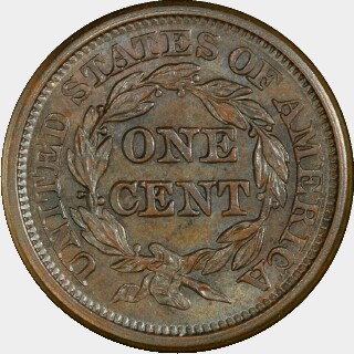 1844/81  One Cent reverse