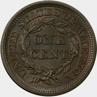 1848  One Cent reverse