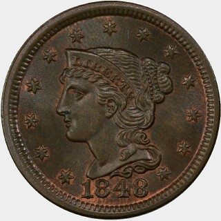 1848  One Cent obverse