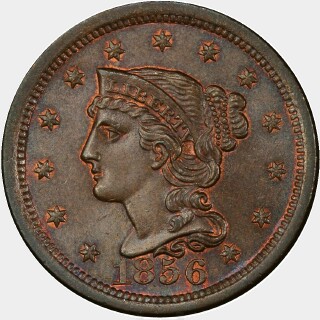 1856  One Cent obverse