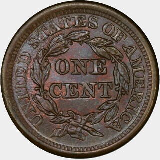 1856  One Cent reverse