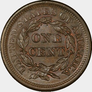 1857  One Cent reverse