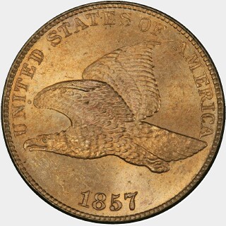 1857  One Cent obverse
