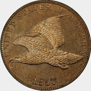 1857 Proof One Cent obverse