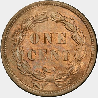 1859  One Cent reverse