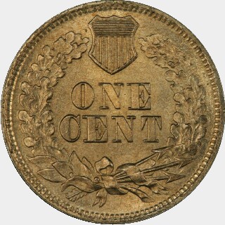 1860  One Cent reverse