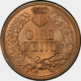 1861  One Cent reverse