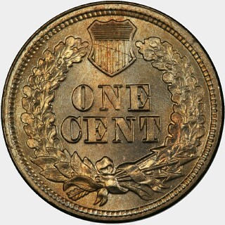 1863  One Cent reverse