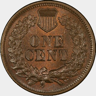 1864  One Cent reverse